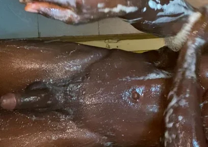 How I Wash up My African Cock! Before Sex