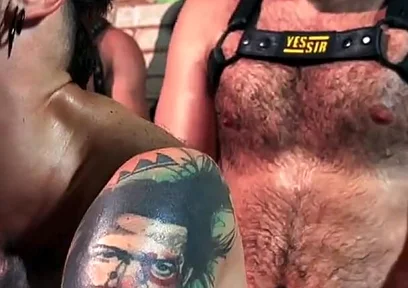 Blindfolded Bottom Serving Anonymous Males