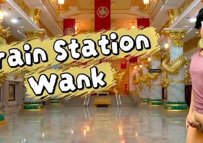 The Train Station Toilet Saved a Man After Getting His Cock Hard
