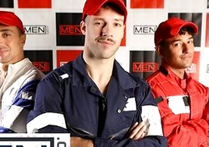 Kenzo Alvarez, Liam Alyesto And Arno Antino Race To A Steamy Anal Threesome After The Podium