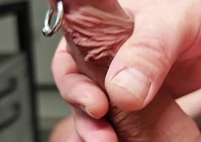 Sls-frank My Subincision Cock with Split Glans and Piercing Sack in Close-up