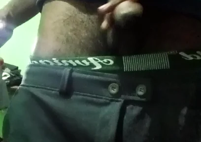 Masturbating Big Cock and Very Hard