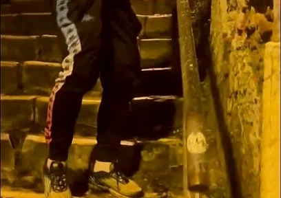 Amateur Boy Catches His Friend Pissing in the Street and Touches His Cock