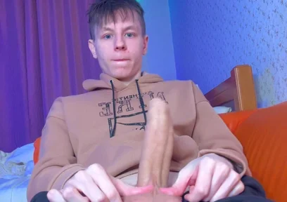 Stroking My Big Cock as Quietly as Possible While Parents Are Home