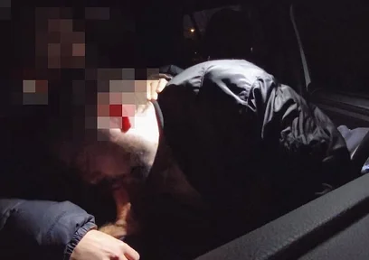 My Straight Friend Chris Fucks Me in the Car After I Suck Him and I Swallow His Load