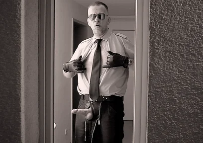 Leather Man10 Cock Play & Cum Shots (rear Window)