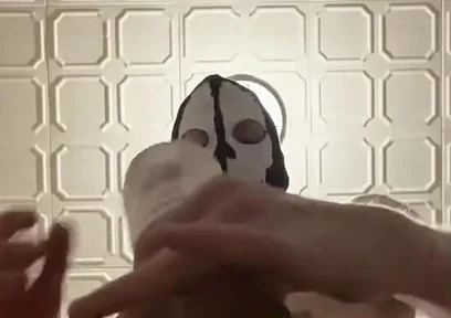 7 Inch (18cm) Hot Cock Owned by a Masked Slim Twink. Flashlight Intense Masturbation, Moaning. Full Video