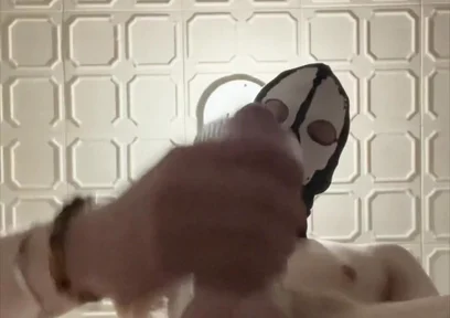 7 Inch (18cm) Hot Cock Owned by a Masked Slim Twink. Flashlight Intense Masturbation, Moaning. Full Video