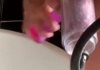 Dildo Stretching in the Bath