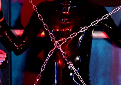 Chained up for Tom Baker's Electric Play