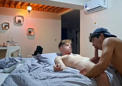 Young Czech Soldier Tries Gay Sex When His Girlfriend Isn't Around - 