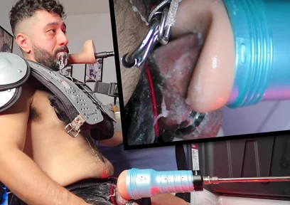 March 2026 Live Cam Show Recording - Ricky Cage Gets Machine-jacked for an Hour!