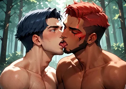 Muscular Gay Lover's Satisfying Release: Steaming Gay Gonzo Porn! for the Hottest Forest Encounters, Only the Hottest