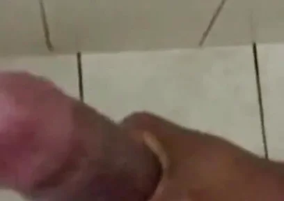 Slowly Motion Jerking off in the Shower Cumming Hard