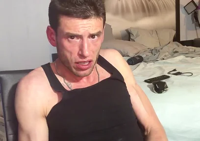 Solo Jerk with Black Beater on, Heavy Bust