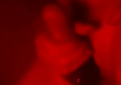 Oily Masturbation in Red Monochrome