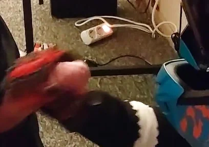 Motocross Guy Jerks off After Sex to His Partner