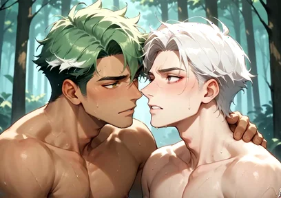 Unleash Your Horny Side with This Muscled Fellow in a Handsome Fuckfest Through the Forest! Experience the Ultimate Gay