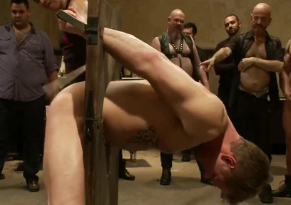 Bound And Suspended Upside Down While Roughly Fucked With Tantric Fitness, Will Swagger And Allen Silver