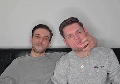 Hung Uncut Brotosh Lads Side by Side Masturbation