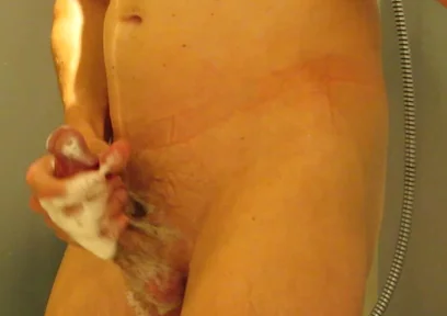 Hard Dick Cleaning Shower