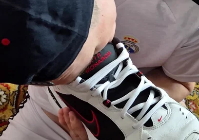 Licks Cum From Nike's Sneakers