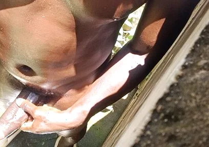 Hot Sunny Day Dick Massage Gone Wild