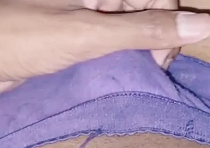 Slim and Skinny Sissy Femboy Masturbating in Sister's Pantie