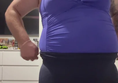 Cock and Ball Bondage with Nipple Clamps Crossdress and Butt Plug Part 2