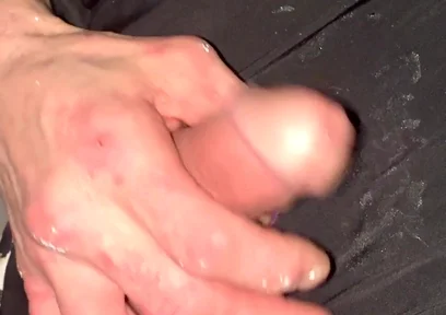 Crossdresser Michelle Wearing Spandex Long Sleves Swimsute Lots of Precum Then I Bust a Huge Cum Load