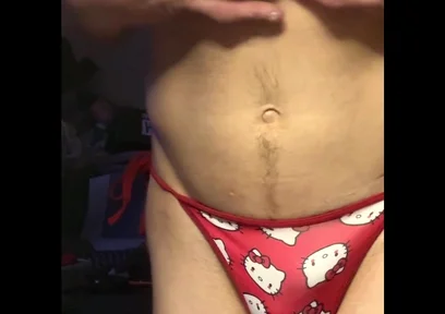 Cdmichelle Wearing Red Hello Kitty Bikini Swimsuit