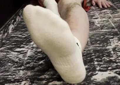 Coach Karl's Feet in His White Socks [8893]