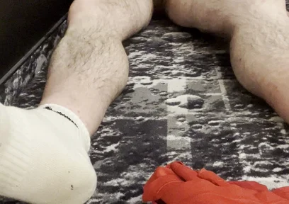 Coach Karl Feet White Socks and Bare Balls [5834]