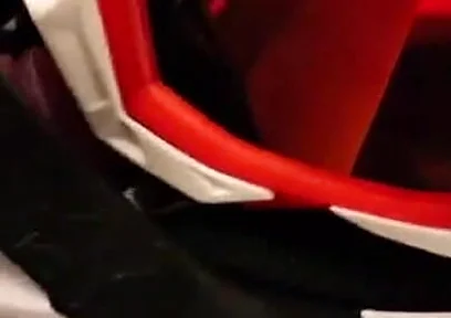 Gearhead in Mxhelmet Sucking Dick