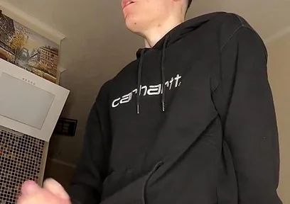 Hot Young Guy’s Cum Play