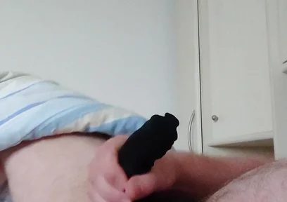 Horny Jerking off in a Black Thong for the Cock