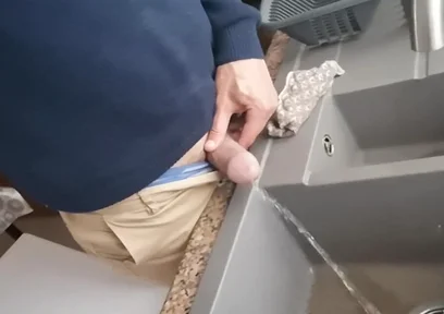 Pissing Into My Kitchen Sink