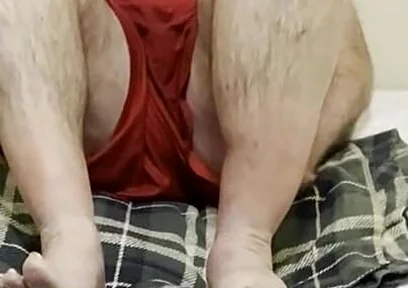 Coach Karl Red Gym Shorts on and off 8893