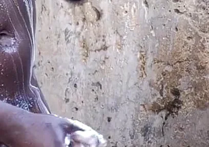 Real Big Black Cock Gets Sunny Day Massage