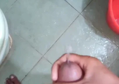 Bengali Boy's Solo Masturbation in the Bathroom