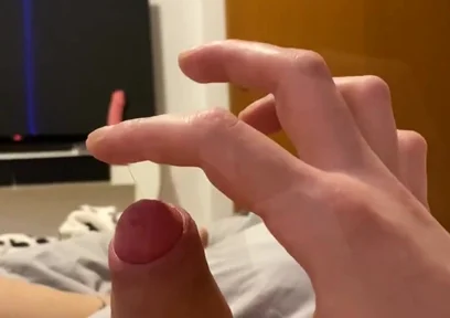 Playing with That String of Cum