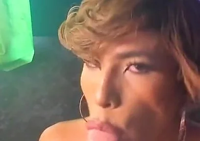 Femboy Gigi Prince Looks in the Mirror and Bounces Dildo in His Mouth and Ends up in His Throat