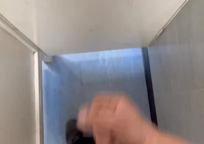 Wanking in Toilet