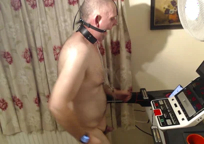 Running on Tread Mill with Toys