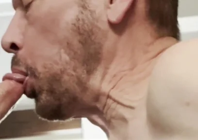 Stepdaddy Get Sucked and Fucked Two Loads of Cum