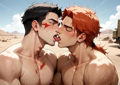 Unleash the Gay Muscle Cumshot Storm in the Desert - the Greatest and Hottest XXX!