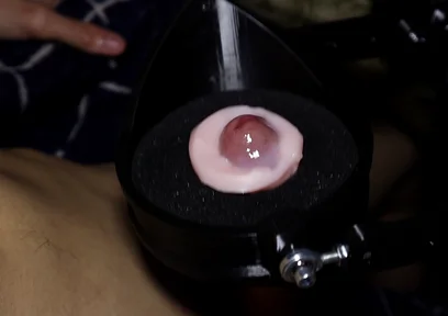 Very Hard Masturbates Big Cock Car for Auto Fucking