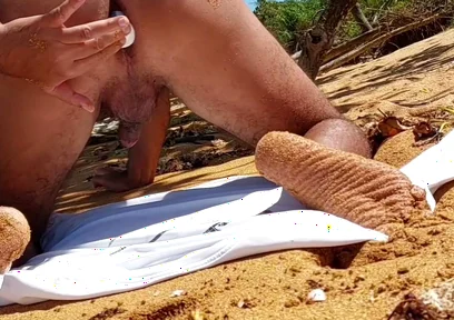 Ladysilva Anal Masturbation on the Beach