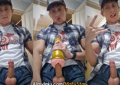 Fucking Fleshlight Clothed!