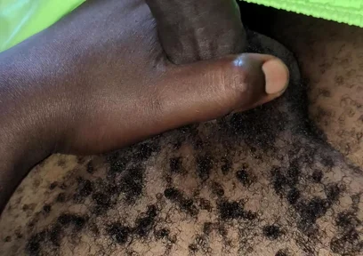 Solo Male Jerks His Black Dick and Cums